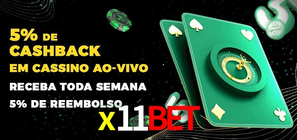 Promoções do cassino ao Vivo x11bet